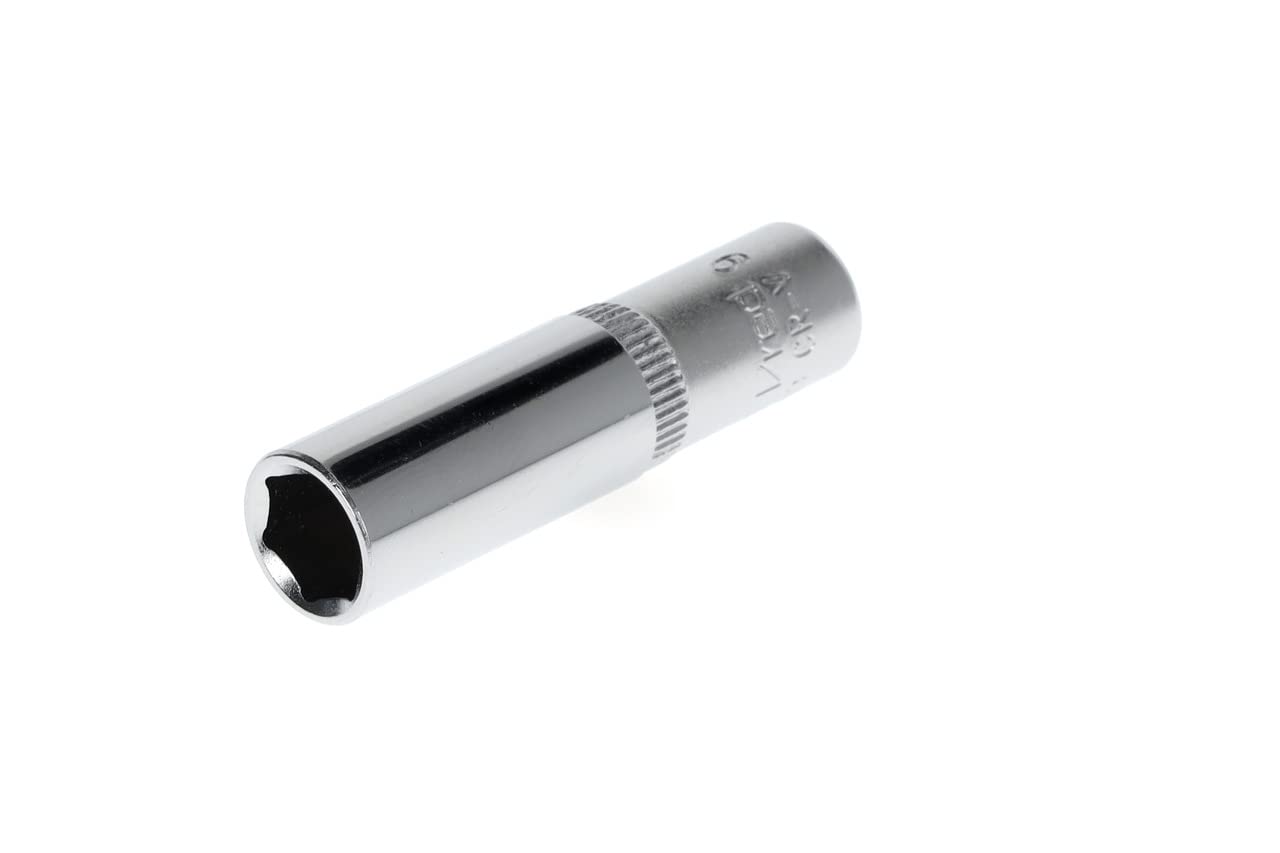 GEDORE red Long socket, 1/4" 6.3 mm drive, hexagonal, 9 mm AF, Tool, R41000909, Steel