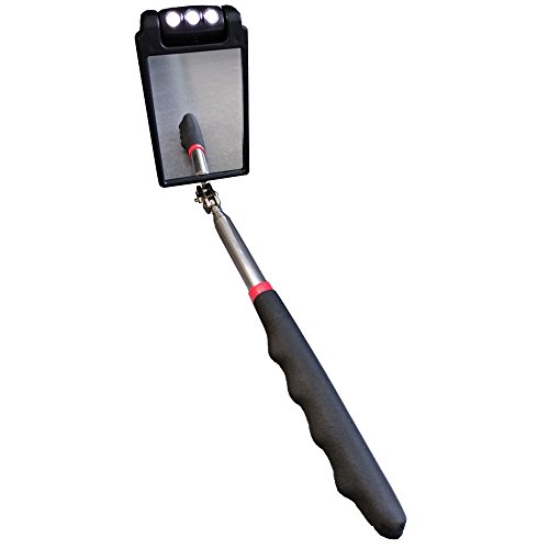 Telescopic Inspection Mirror ,Telescopic lamp Inspection Mirror, 360 Rotating lamp Inspection Mirror, Mechanics Mirror, Inspection Mirror, car Inspection Mirror