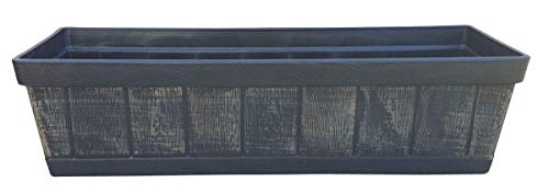 Fachhandel Plus Pflanzkasten Holz-Design 60 cm Balkonkasten Blumenkasten Pflanzkübel Blumenkübel