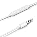 Chicom chen-c012 Earphones with Microphone Premium Earbuds Stereo Headphones and Noise Isolating Headset for Apple iPhone/iPod/iPad/Samsung Galaxy S7/S8 and Android Phones - White - 2 Piece