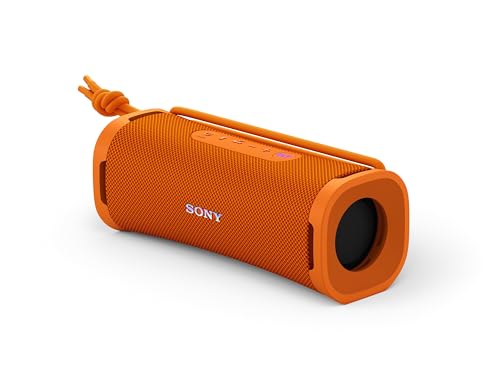 Sony ULT Field 1 - Kabelloser tragbarer Bluetooth-Lautsprecher mit ULT Power Sound, kraftvollem Bass, IP67, wasserdicht, staubdicht, stoßfest, 12h Akku, klare Gesprächsqualität, Outdoor - Orange