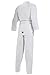 Mooto TaeKwonDo BS4 Dan DoBok Korea WTF White V-Neck TKD Uniforms for Poomsae & Training with Free TKD Patch 0 to 7