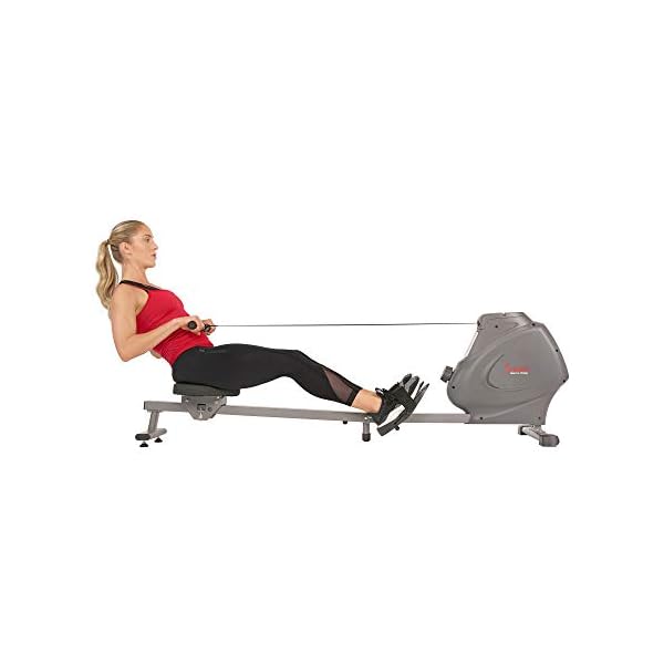 Sunny Health & Fitness Magnetic Rowing Machine for Home Exercise, Quiet & Smooth Rower with Compact Storage and Optional Free SunnyFit App Connectivity - Image 7