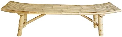 Zero Emission World Ch-152 Bamboo Bench, Natural, 72.4X17.3X20.1