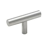 Cosmas 305SN Satin Nickel Cabinet Hardware Euro Style T Bar Knob - 2