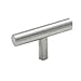 Cosmas 305SN Satin Nickel Cabinet Hardware Euro Style T Bar Knob - 2" Overall Length