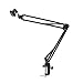 Foxnovo Microphone Arm Stand - Featuring Suspension Boom, Easy Scissor Action Mobility, and Mic Arm Mount (Black)