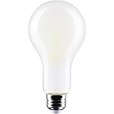 Satco S12450, A23 LED Light Bulb, 200W Replacement, 21W, Replacement Bulb | High-lumen filament design, Frosted finish, 15,000-hour life, 80 CRI, Non-dimmable