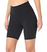 High Waisted Biker Shorts with Pockets 