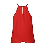 MOQUEEN Women's Sleeveless Chiffon Tank Top Shirts Crew Vest 960