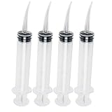 Careshine 4pcs Disposable Dental Irrigation Syringe With Curved Tip 12CC (USPS )