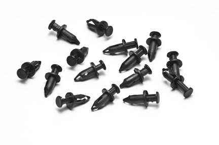 Pit Posse PPRM8P 15Pcs. Motorcycle Sportbike ATV Fairing Bodywork Bolt Pry M8 Nylon Rivets Pin