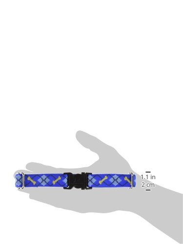LupinePet Originals 3/4" Dapper Dog 12-17" Containment Collar Strap for Small to Medium Dogs - Thumbnail 2