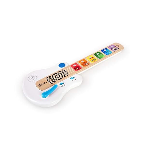 Baby-Einstein-Hape-Strum-Along-Songs-Magic-Touch-Wooden-Electronic-Guitar-Toy Baby Einstein Strum Along Songs Magic Touch Wooden Musical Light Up Toy Guitar with Whammy Bar, Age 6 Months+