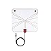 WAAO HDTV Indoor Antenna- 50 Miles Digital Long Range TV HD Antenna With Amplifier Signal Booster Upgraded Version-10ft Coax Cable(clear)
