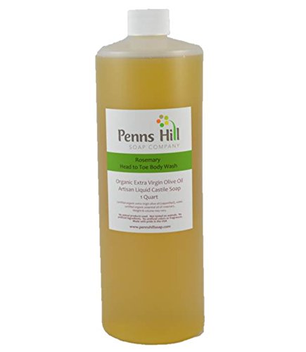 Quart Organic Liquid Extra Virgin Olive Oil Castile Soap (rosemary)