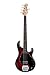 Sterling by Music Man StingRay Ray5 Bass Guitar in Ruby Red Burst Satin, 5-String