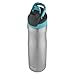 Contigo AUTOSEAL Chill Stainless Steel Water Bottles, 24 oz, SS/Iced Aqua & Iced Aqua, 2-Pack
