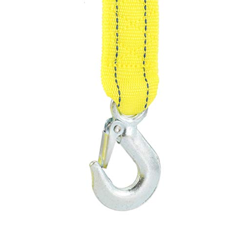 Baynne 5 Tons 4m Car Towing Rope Tow Cable Strap Towing Pull Rope with Hooks for Heavy Duty Car Emergency Rescue Rope - Thumbnail 7