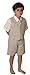 Gino Giovanni Baby and Toddler Boy Summer Cotton/Linen Blend Suit Vest Short Set