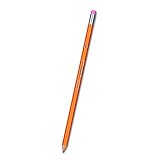 Dixon Oriole Pencils with Erasers, Unsharpened, Wood-Cased Graphite, 2 HB, Yellow Barrel, 6 Boxes of 12, 72 Pencils Total (12872SP)