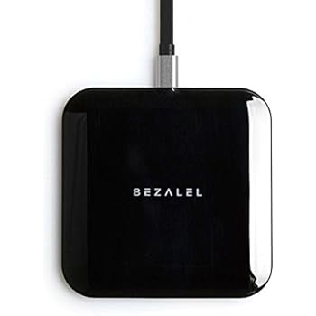 Wireless Charger, BEZALEL Futura X Thinnest Qi Wireless Charging Pad for All Qi-enabled Smartphone: iPhone 8 8 Plus X, Samsung Galaxy S8 S8+ S7 S6 Edge+ Note 8 5, LG G6 V30 - Black