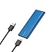 DGZOMYTEK M.2 SATA SSD to USB 3.0 External SSD Reader Converter Adapter Enclosure with UASP, NGFF M.2 2280 2260 2242 2230 SSD with Key B/Key B+M (M.2 SATA SSD to USB 3.0（Blue）)