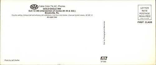 1960s Xl Hilton Motel Gold Eagle Dining Brookville Pa