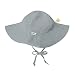 i play. by green sprouts baby-girls Brim Sun Protection Hat | All-day Upf 50+ Sun Protection for Head, Neck, & Eyes,Gray,9-18 Months
