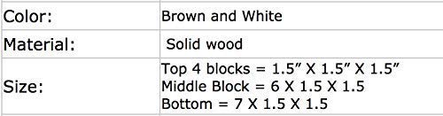 image for BLKD Wooden Block Wedding Day Countdown Calendar, Mr. & Mrs. Days Unti
