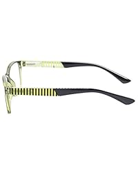 Kerecsen - Juego de 5 gafas de lectura con bisagra de resorte y lectores de patrones elegantes