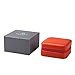 Vlando Small Travel Jewelry Box Organizer Display Storage Case for Rings Earrings Necklace, Orange