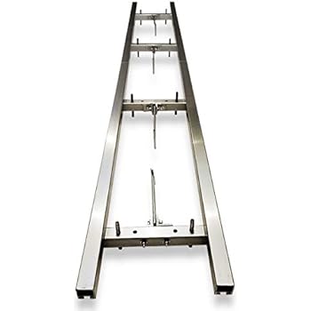 XRKJ Rail Mill Guide System 9 Ft, 3 Crossbar Kits Work with Chainsaw Mill
