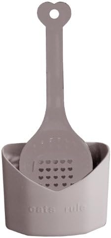 Cats Rule 2-in-1 Scoop and Holder, Tan