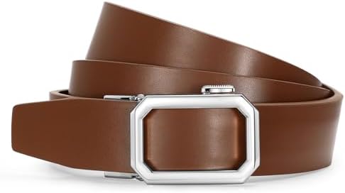 Uroruns Plus Size Womens Ratchet Leather Belts For Jeans  display picture 2
