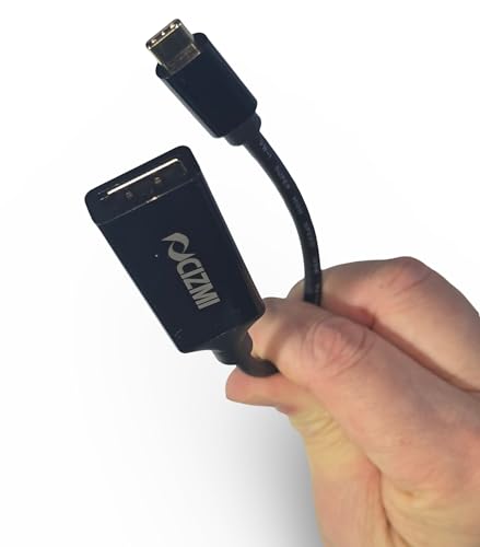 ✦ CIZMI 8K USB-C Male to DisplayPort Female Adapter | 8K@60Hz | USB-C To DP 1.4 | 32.4Gbps | Audio + Video | For Mobile, PC, Monitors, Projectors And More| 0.18m
