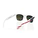 SHADERZ Classic Eyewear Retro 80's American USA Flag 4th of July Frame Sunglasses (White/Ice Blue, 52)