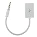 SmartEra Sync 3.5mm Male AUX Audio Jack to USB 2.0 Female Converter Cable (White)
