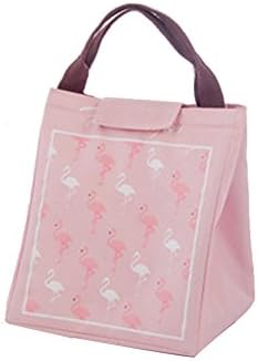 Square Portable Insulation Barrel Lunch Box Bag Lunch Bag Large Thick with Rice Bucket Bag Oxford Cloth Aluminum Foil Insulation Bag Cute Reusable Lunch Bag 5 Kinds of Patterns