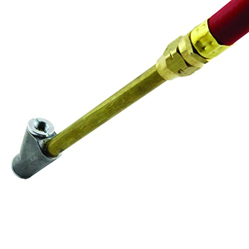 Milton (S-516) Straight Foot Chuck Tire Inflator Gauge - 15" Hose, Lock-On Threads - Thumbnail 2