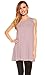 Red Hanger Womens Sleeveless Tunics - Women Flowy Tunic Tank Tops for Leggings (Lavender-L)