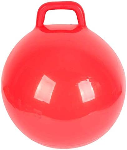 Nirvisha Inflatable Sit and Bounce Rubber Hop Ball for Kids Space Hopper Jump N Bounce Handle Ride-on Toy Bouncy