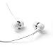 G-Cord In-Ear Earbuds with Built-in Mic for iPhone, iPad, iPod, Samsung Galaxy Phones, Android Smartphones, Tablets, Computers, MP3 Players (White)