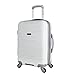 Olympia U.S.A. Denmark Expandable Hardcase Suitcase with Spinner Wheels, Available in 3-Piece Luggage Set and Carry-On Size, White