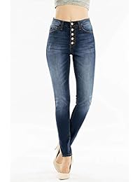 Botón de alta velocidad de lavado oscuro para Jeans Skinny KC7114D
