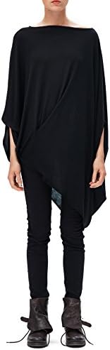 Asymmetrical Twisted Black X-Large Top