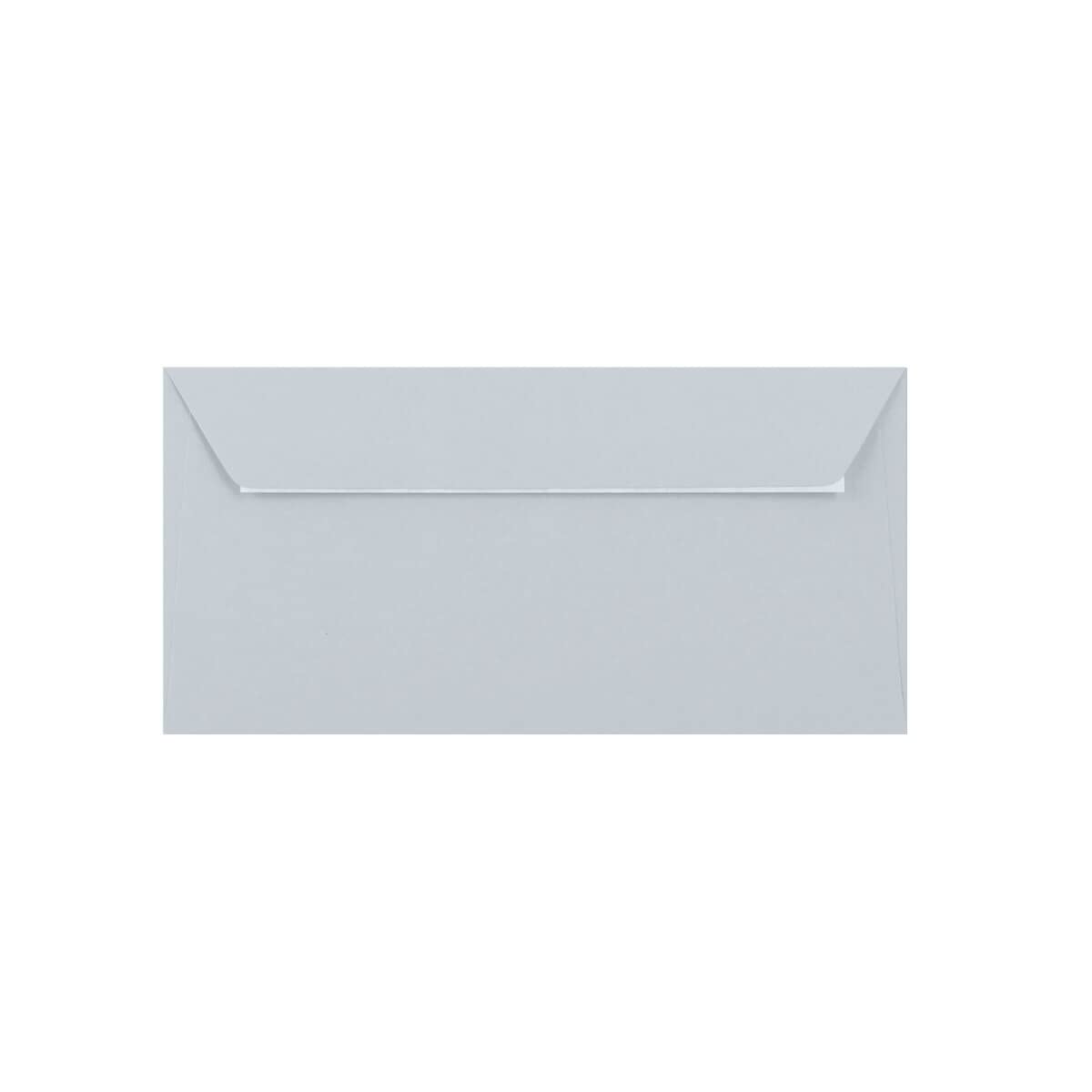 DL (110mm x 220mm) Coloured Envelopes Perfect for Christmas Cards, Greeting Cards, Wedding/Party Invitations, Crafts and Many More - Pack of 15 (Light Grey Peel & Seal)