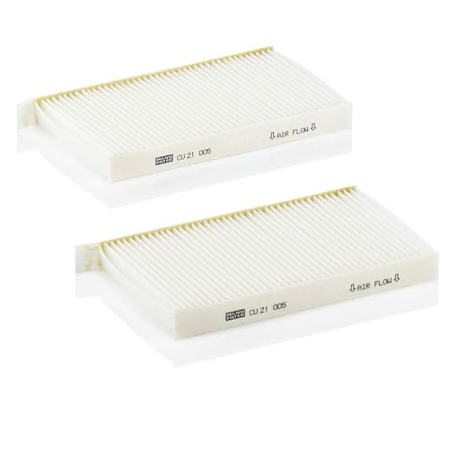 MANN-FILTER CU 21 005-2 Cabin Air Filter (set of 2) - for Cars + Transporters