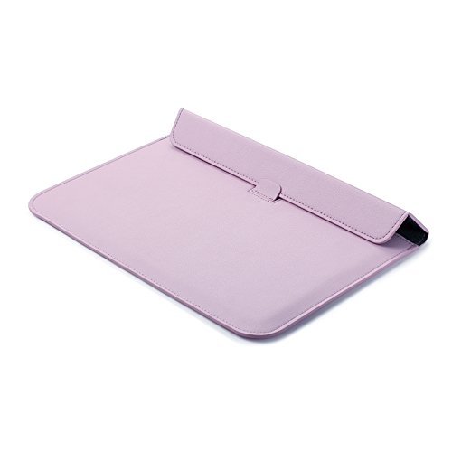 Laptop MacBook Pro Soft Bag - L2W PU Leather Laptops Computers Stand Shells Carrying Case For 15.4 Inch Apple MacBook Pro,Microsoft Surface Book2 15 Inch,Ultrabook Tablet Protective Bag Pink - Thumbnail 2