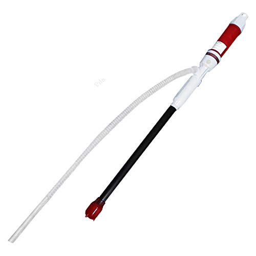 Vila Liquid Transfer Pump, Must have for Generators, Snowblowers, Campers, and Emergencies, Batteries not included, Red Color, 1 pc - Thumbnail 3